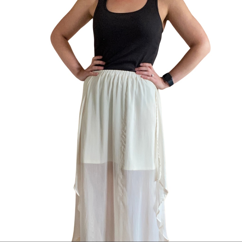 Flowy Cream Skirt